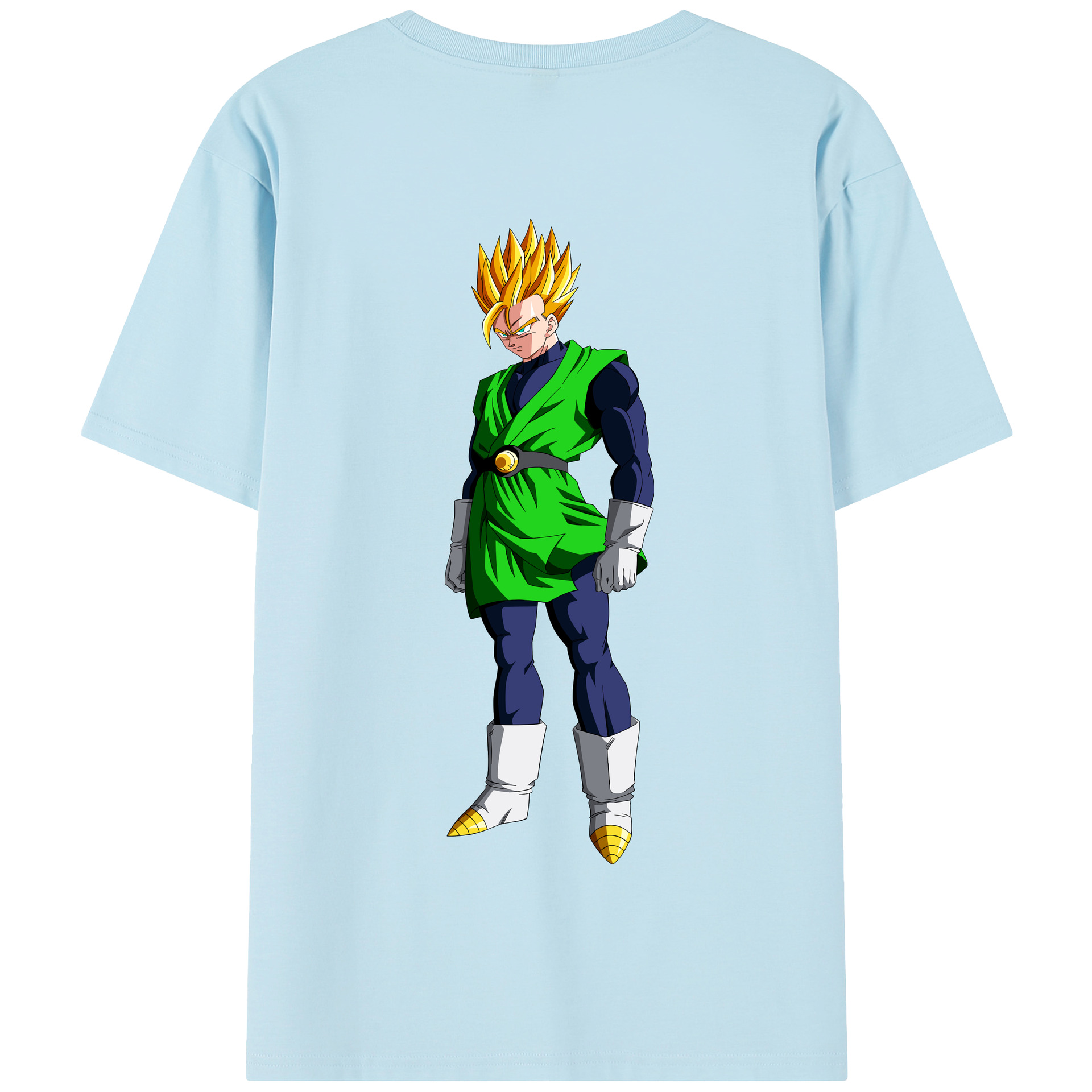 （画像用） ドラゴンボール 孫 悟飯（そんごはん）DRAGON BALL Son Gohan 綿100％半袖Tシャツ（背面プリント）